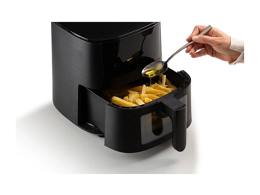 Friggitrice ad aria 4L 1400W - 9 programmi - Funzione Shake e Grill - Nero