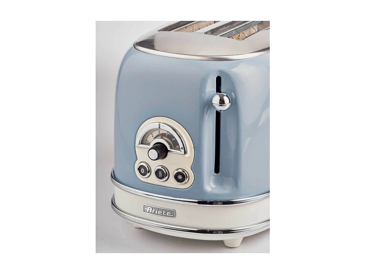 Grille-pain 2 tranches Ariete 155 Vintage Puissance 810 W Bleu