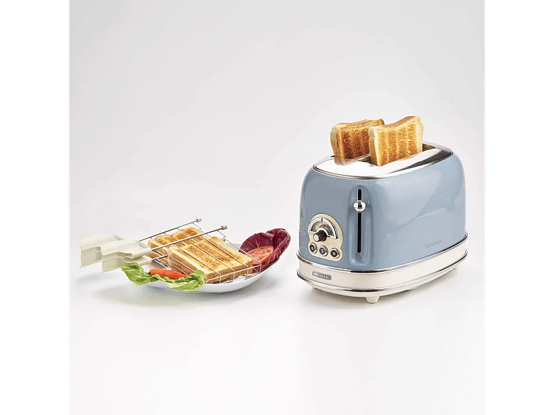 Grille-pain 2 tranches Ariete 155 Vintage Puissance 810 W Bleu