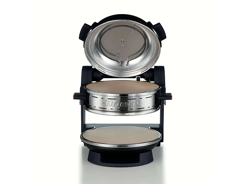 Forno pizza 2300W - 2 pizze in 4 minuti - 2 pietre refrattarie - Nero