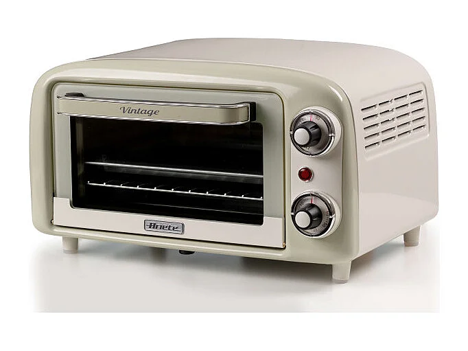 Four électrique vintage Ariete 3919, 800 W, capacité 10 L, double vitrage, Retrà², beige