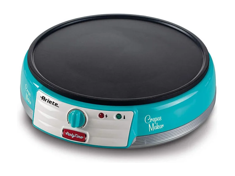 Crepes Maker Party Time - Piastra Antiaderente - 1000W - Azzurro