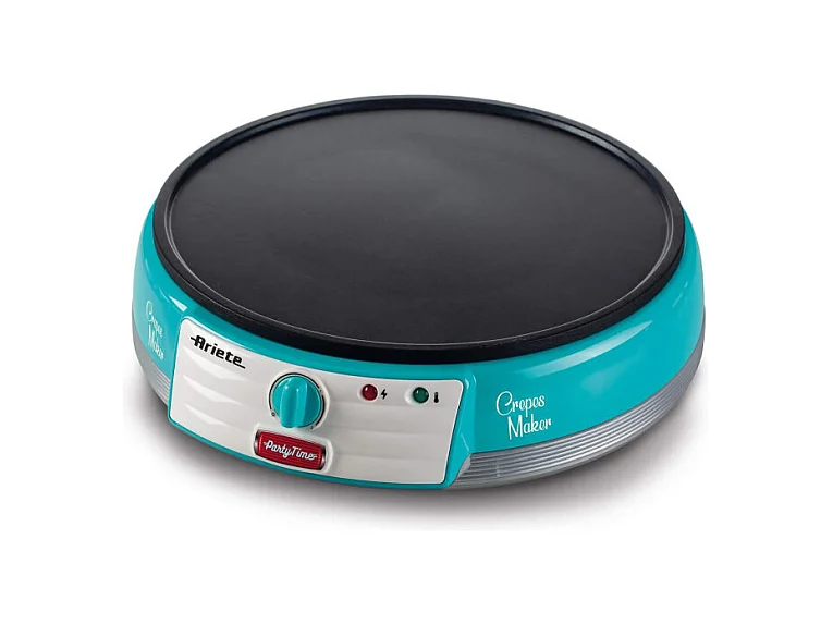 Crepes Maker Party Time - Piastra Antiaderente - 1000W - Azzurro