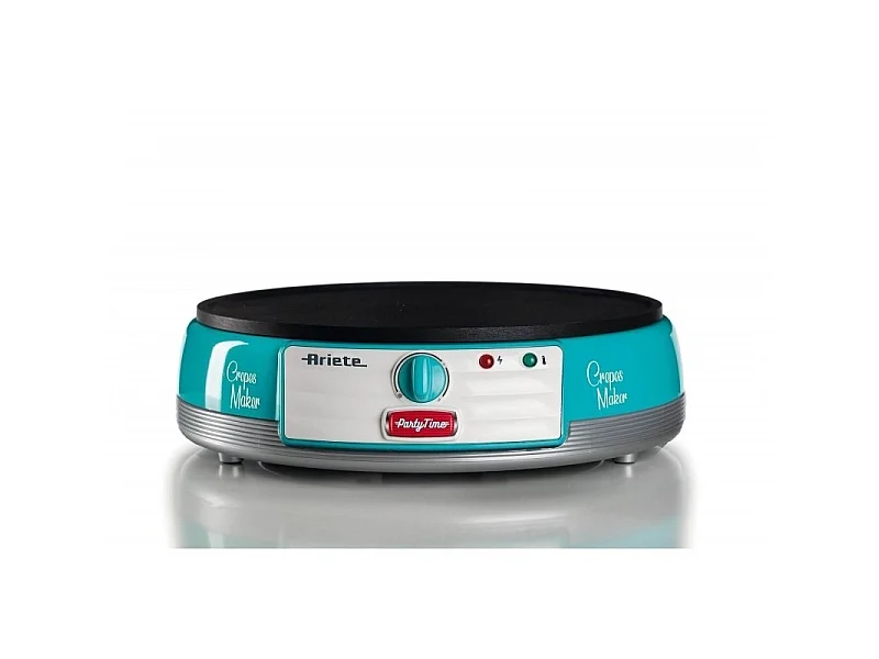 Crepes Maker Party Time - Piastra Antiaderente - 1000W - Azzurro