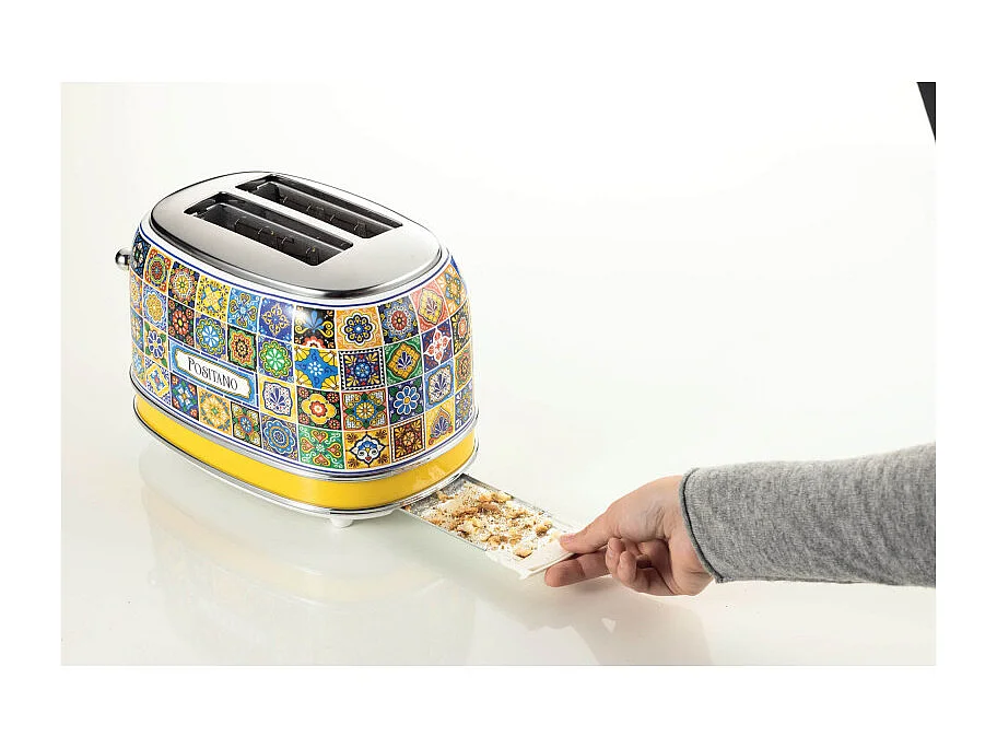 Tostapane Positano 810W - 2 fette - 6 livelli di doratura - Espulsione automatica