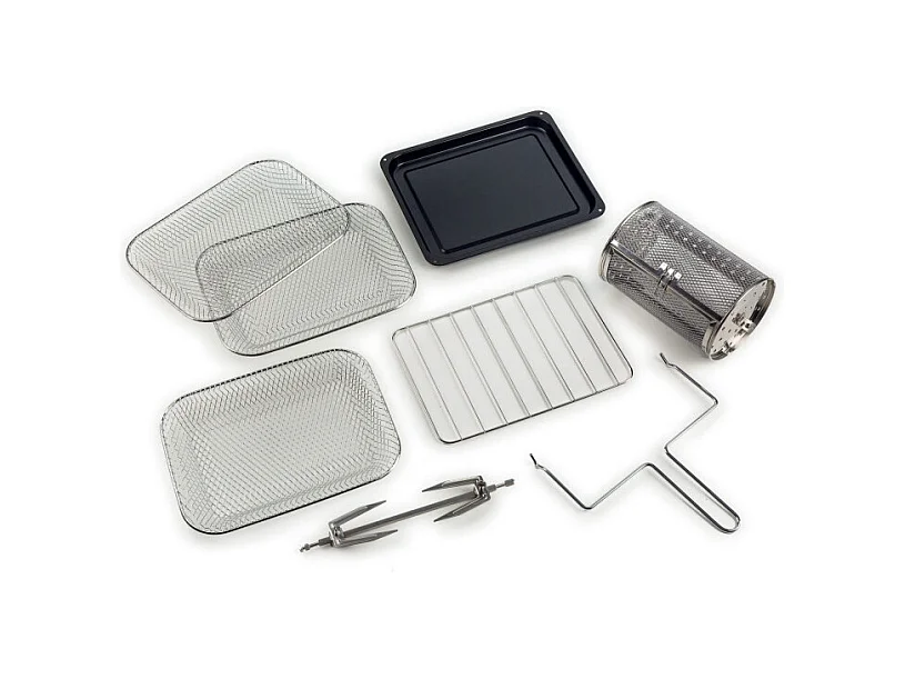 Friggitrice ad aria e forno Vintage 16L 1400W - Accessori inclusi - Celeste