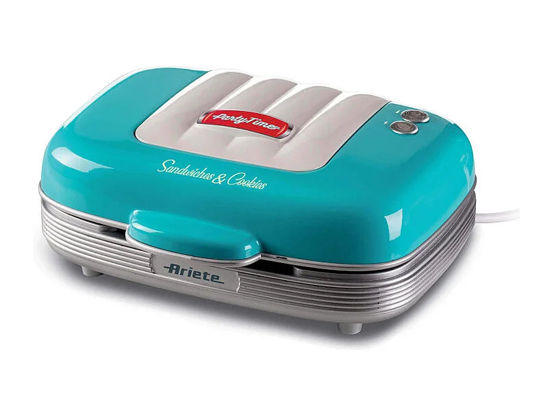 Piastra Elettrica Multifunzione - 700W - 3 Piastre Intercambiabili - Azzurro