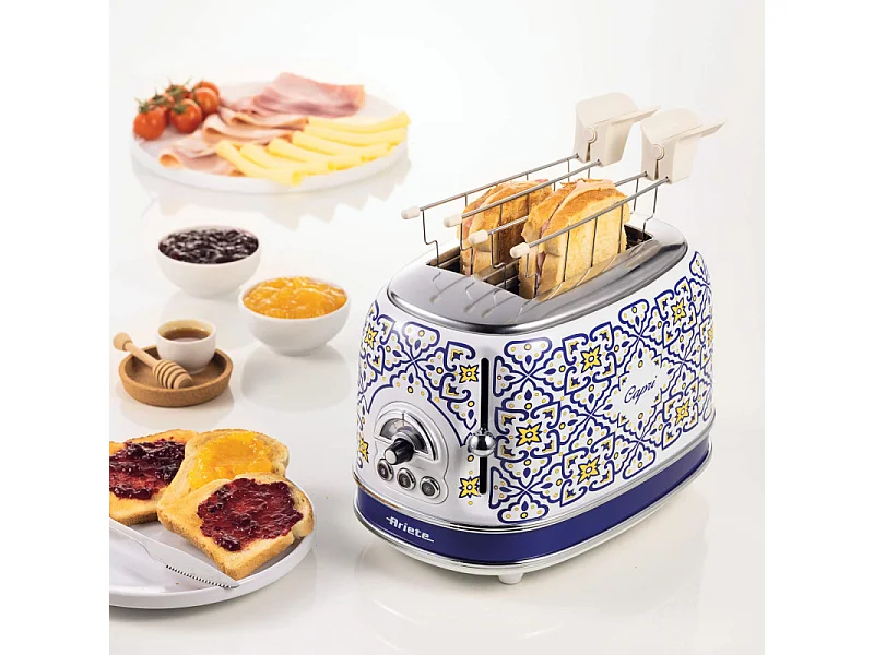 Tostapane 810W - 2 fette - 6 livelli di doratura - Espulsione automatica