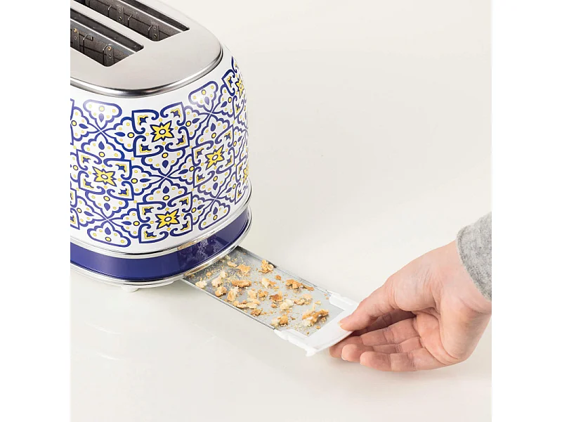 Tostapane 810W - 2 fette - 6 livelli di doratura - Espulsione automatica