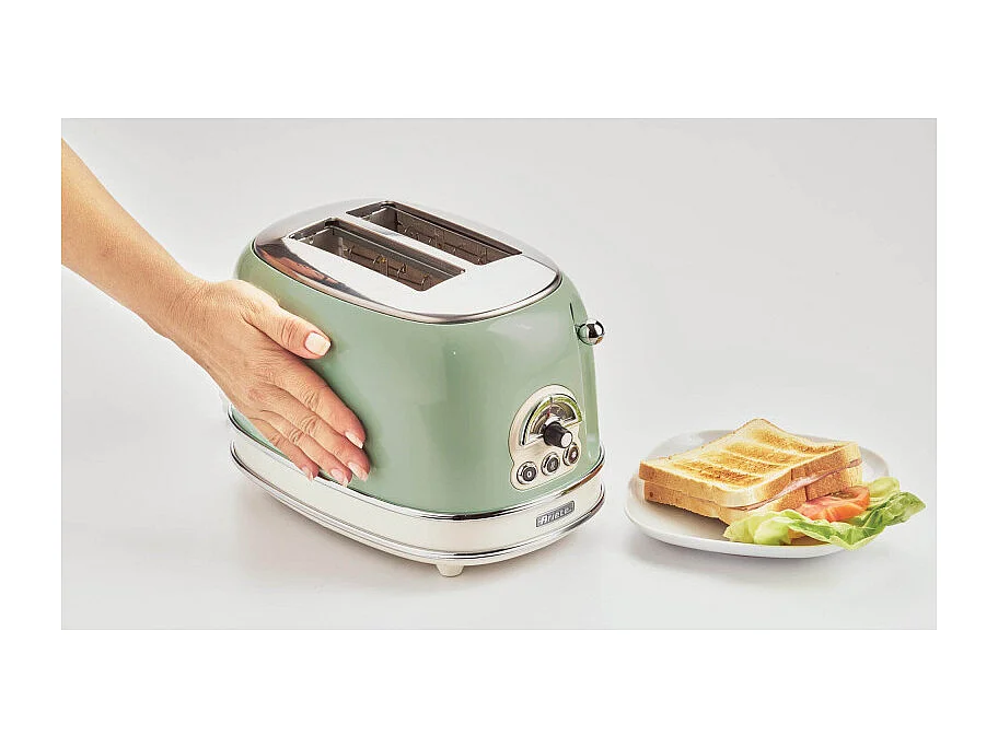 Grille-pain 2 tranches Ariete 155 Vintage Puissance 810 W Vert