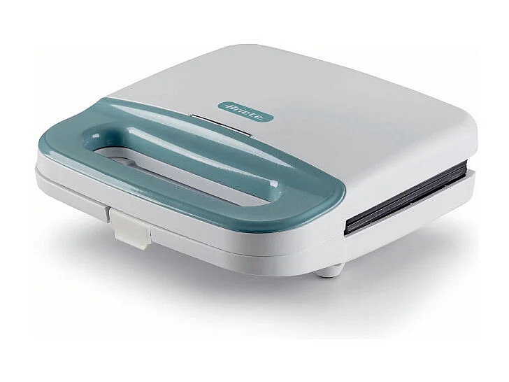 Tostiera per toast, sandwich e panini 750W, piastre fisse grill, rivestimento antiaderente - White & Aegean Teal