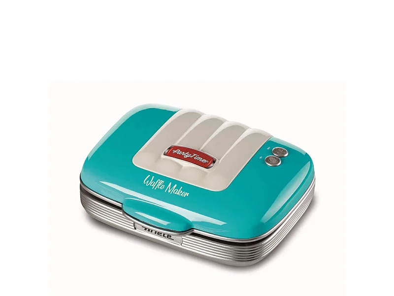 Piastra Elettrica per Waffle - Piastre Antiaderenti - 700 Watt - Azzurro