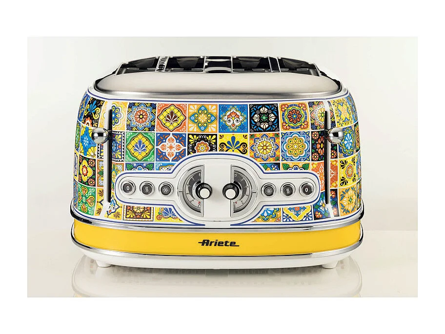 Tostapane Positano 1630W - 4 fette - 6 livelli di doratura - Espulsione automatica