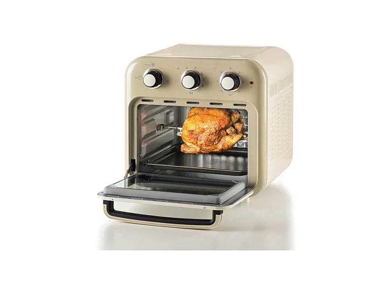 Friggitrice ad aria e forno Vintage 16L 1400W - Accessori inclusi - Beige