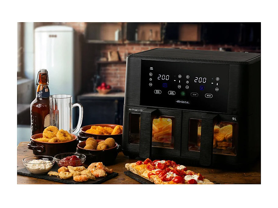 Friteuse à air double Ariete 4631 9L 2400W Noir