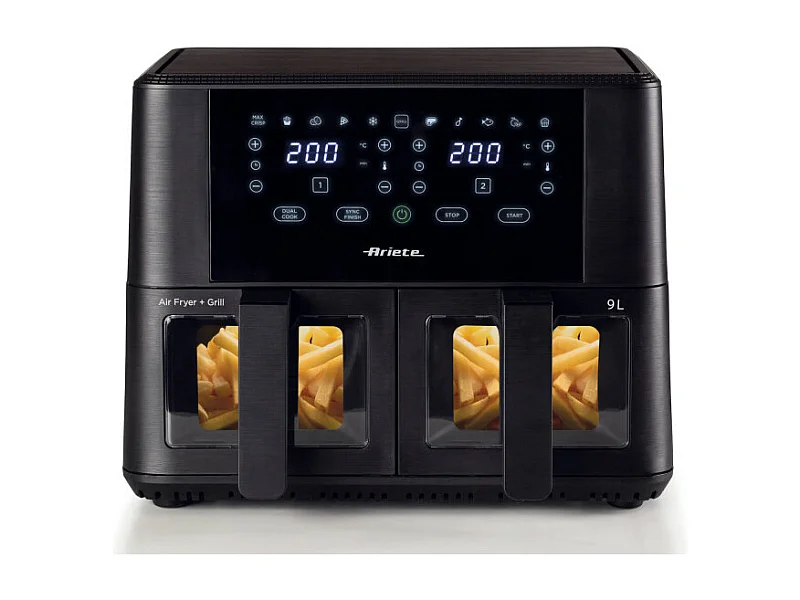 Friteuse à air double Ariete 4631 9L 2400W Noir
