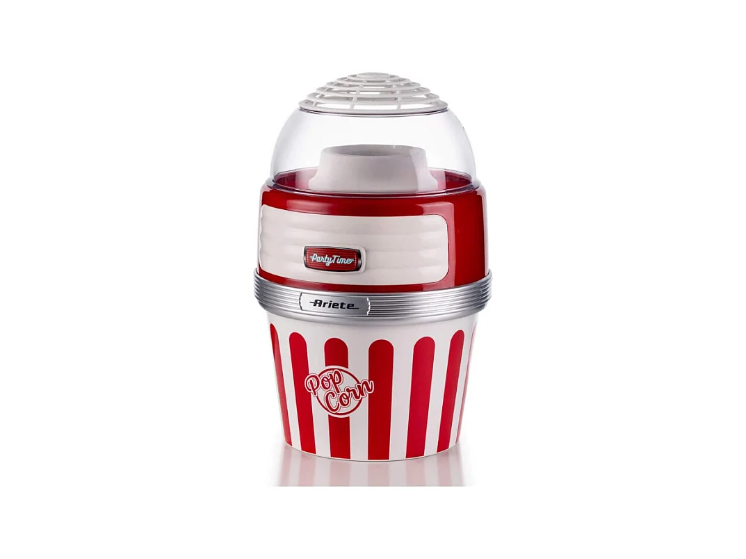 Macchina per Popcorn XL - 60gr Mais in 2 Minuti - Ciotola Estraibile - 1100 Watt - Rosso