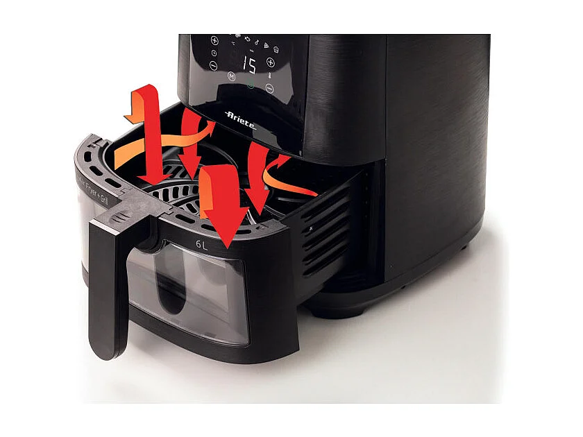 Friteuse à air Ariete 4626 Airy Fryer 1300 W 8 programmes 6 L Noir