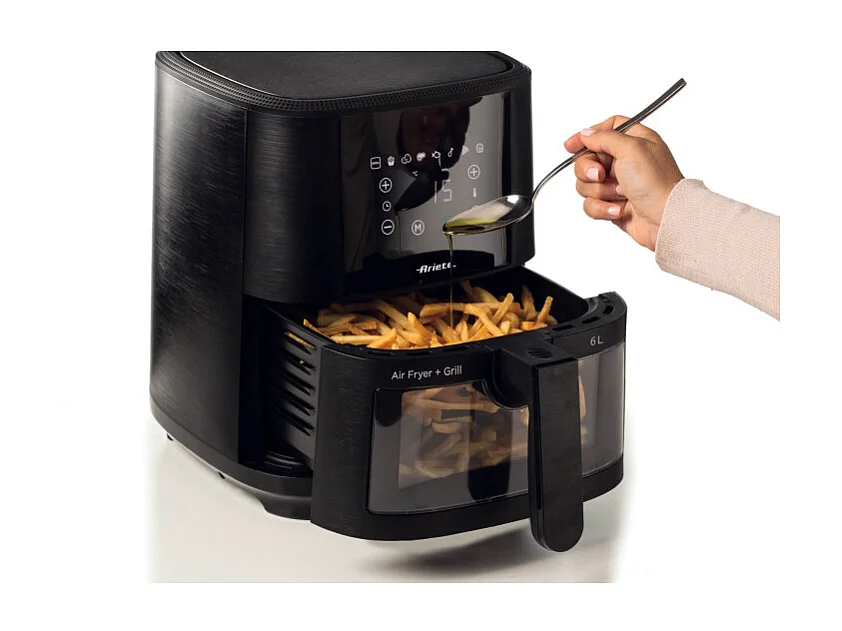 Friteuse à air Ariete 4626 Airy Fryer 1300 W 8 programmes 6 L Noir