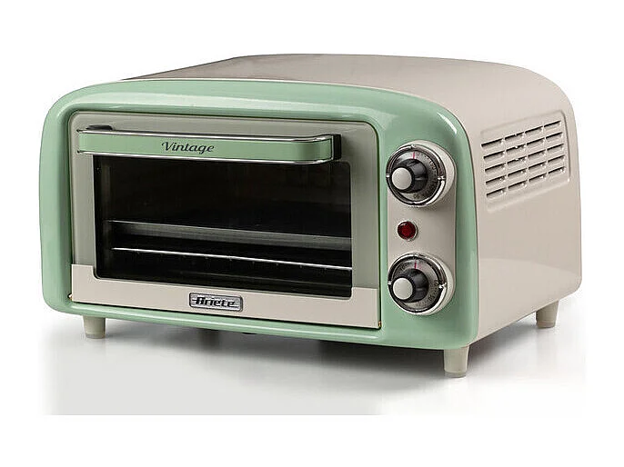 Forno Elettrico Vintage 800W - Capacità 10L - Doppio vetro - Retrò - Verde