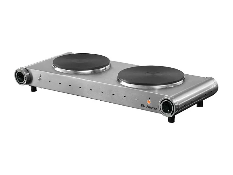 Fornello Elettrico Doppia Piastra - Ghisa, Temperatura Regolabile, 2500W