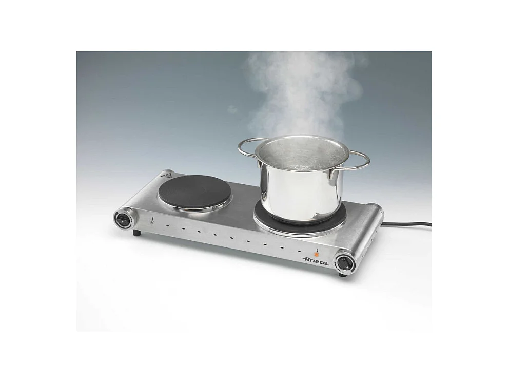 Fornello Elettrico Doppia Piastra - Ghisa, Temperatura Regolabile, 2500W