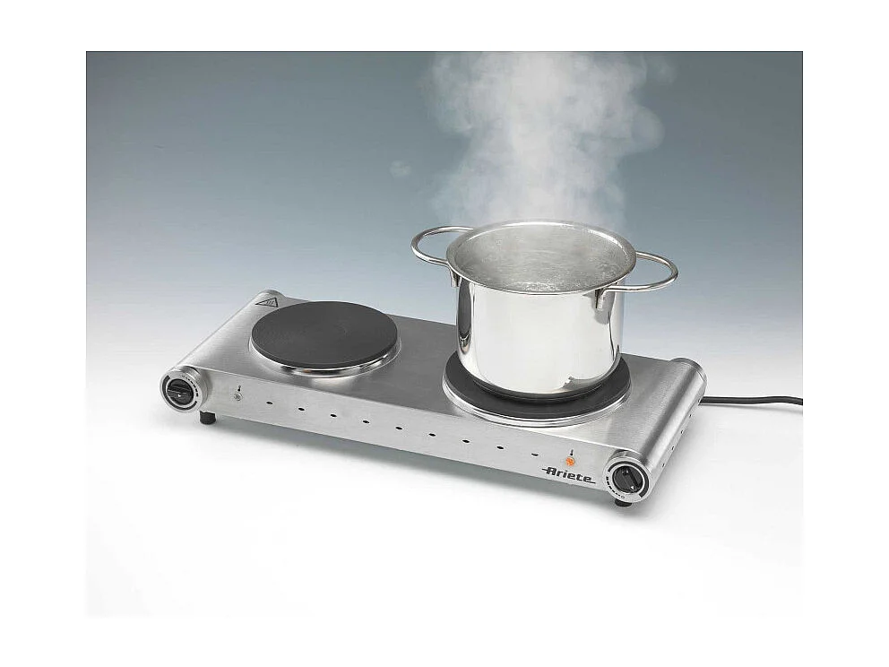 Ariete 0994 Noir, Gris Comptoir 22.5 cm Plaque scellée 2 zone(s)