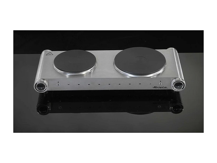 Ariete 0994 Noir, Gris Comptoir 22.5 cm Plaque scellée 2 zone(s)