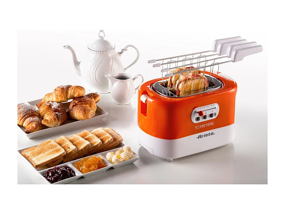 Grille-pain 2 tranches Ariete 0159 Orange Puissance 700 W