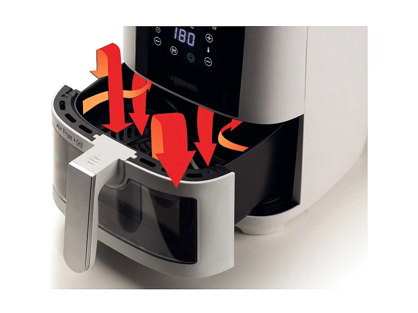 Friteuse à air Ariete 4626 Airy Fryer 1300 W 6 L 8 programmes prédéfinis Blanc