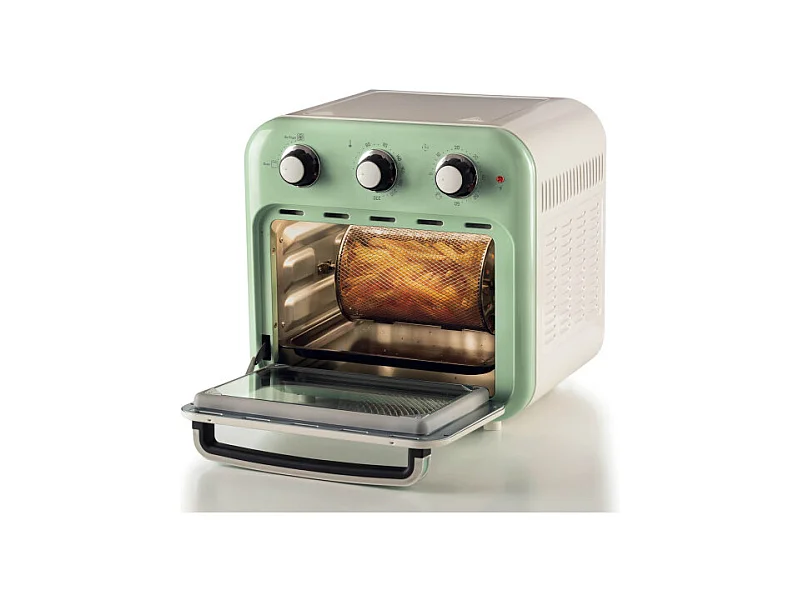 Friggitrice ad aria e forno Vintage 16L 1400W - Accessori inclusi - Verde