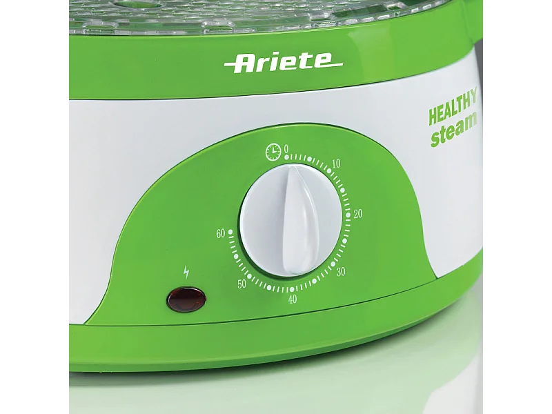 Vaporiera Elettrica - 3 Cestelli - Timer 60 Minuti - 800 Watt - 9 Litri