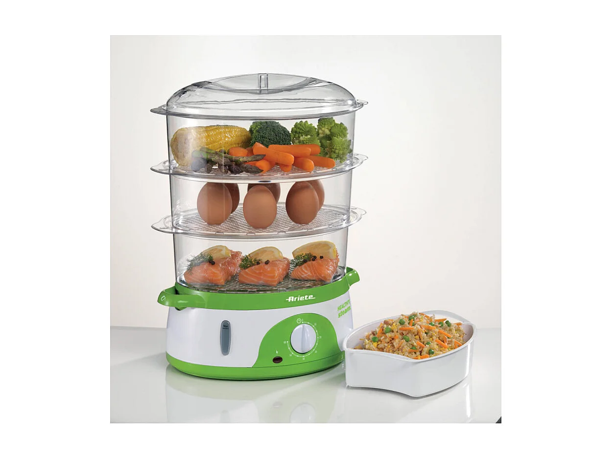 Ariete 0911 cuiseur vapeur 3 Nombre de paniers Vert, Blanc Freestanding (placement) 800 W