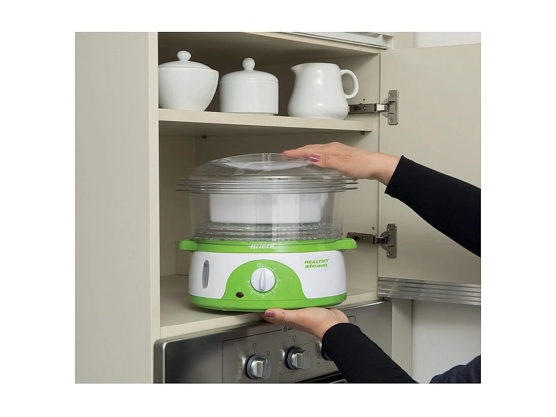 Ariete 0911 cuiseur vapeur 3 Nombre de paniers Vert, Blanc Freestanding (placement) 800 W