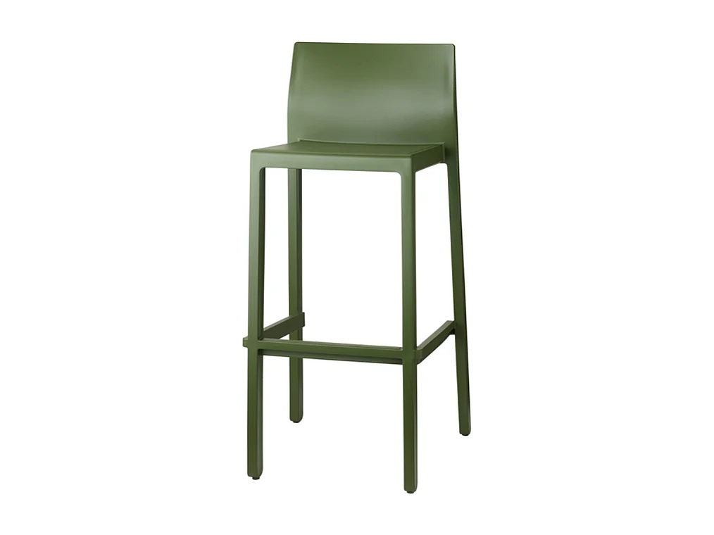 SET 4 SGABELLI KATE TECNOPOLIMERO HT 75CM MADE IN ITALY SCAB DESIGN - Verde oliva 56