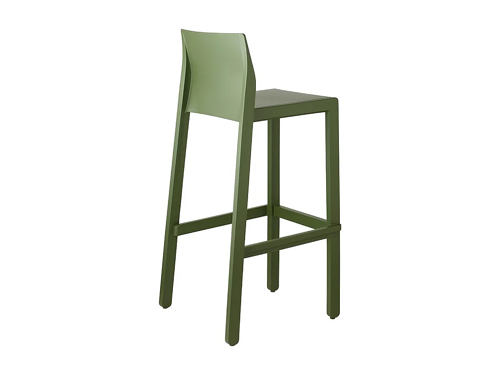 SET 4 SGABELLI KATE TECNOPOLIMERO HT 75CM MADE IN ITALY SCAB DESIGN - Verde oliva 56