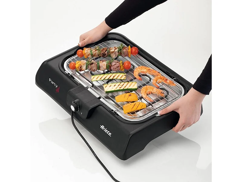 Party Grill Elettrico - 2000W - Barbecue per Carne, Verdura e Pesce
