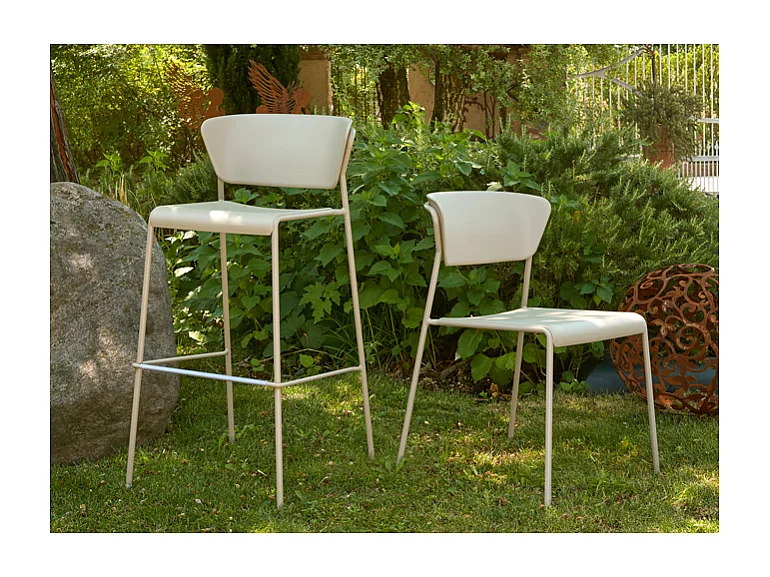 SET DUE SGABELLO LISA TECNOPOLIMERO HT 75CM SCAB DESIGN MADE IN ITALY - Antracite 81