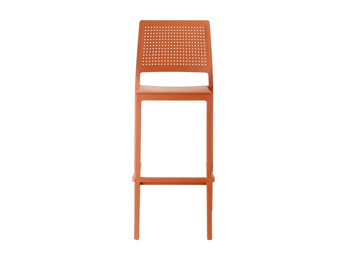 SET 4 SGABELLI EMI TECNOPOLIMERO HT 65CM MADE IN ITALY SCAB DESIGN - Terracotta 73