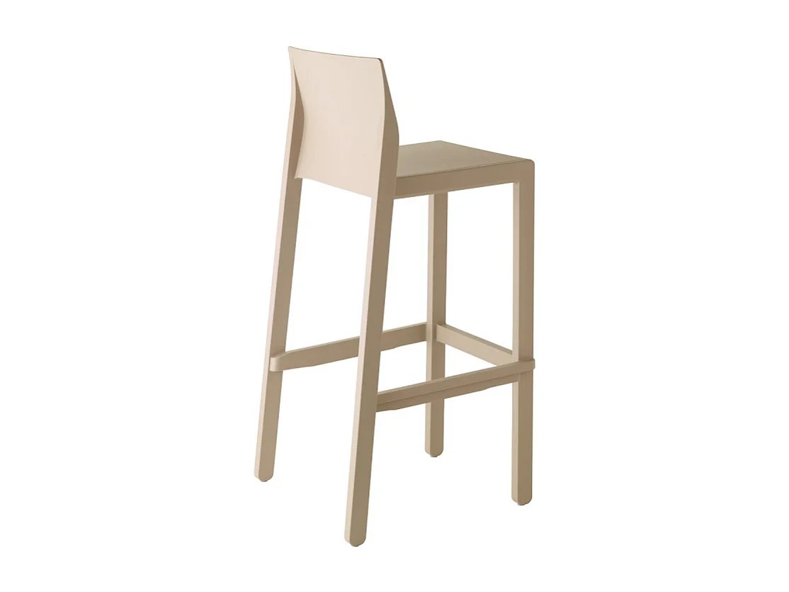 SET 4 SGABELLI KATE TECNOPOLIMERO HT 65CM MADE IN ITALY SCAB DESIGN - Tortora 15