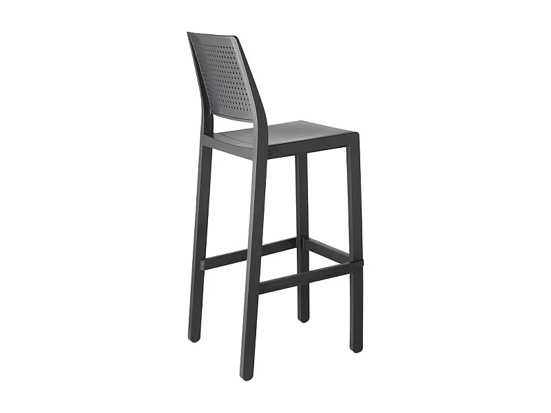 SET 4 SGABELLI EMI TECNOPOLIMERO HT 75CM SCAB DESIGN - Antracite 81