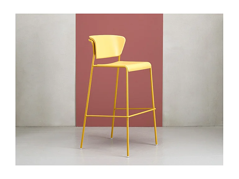 SET DUE SGABELLO LISA TECNOPOLIMERO HT 75CM SCAB DESIGN MADE IN ITALY - Lino 11