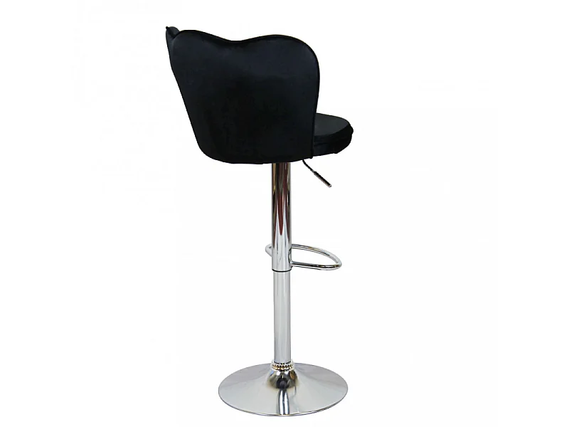 Hocker ERIC Samt Schwarz | Cosma | Farbe: Noir