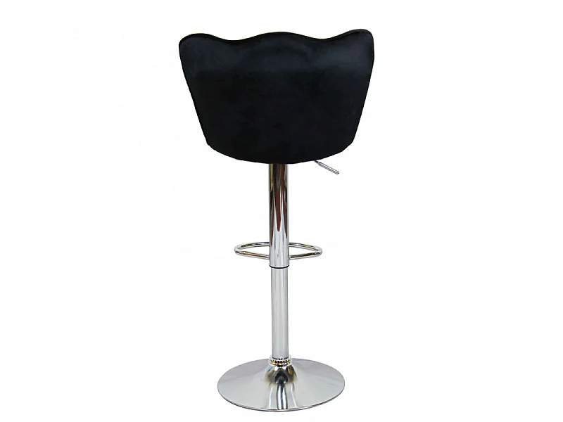 Hocker ERIC Samt Schwarz | Cosma | Farbe: Noir