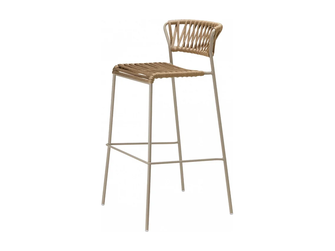 SGABELLO LISA FILÒ CORDA NAUTICA HT 75 MADE IN ITALY SCAB DESIGN