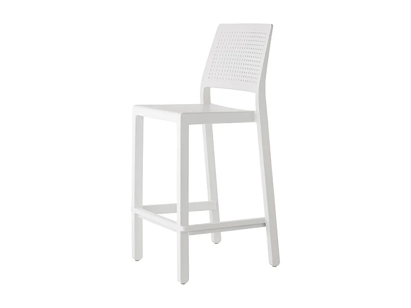 SET 4 SGABELLI EMI TECNOPOLIMERO HT 65CM MADE IN ITALY SCAB DESIGN - Grigio chiaro 82