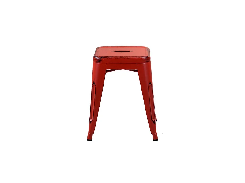 Sgabello ferro bristol rosso cm 39x39h45