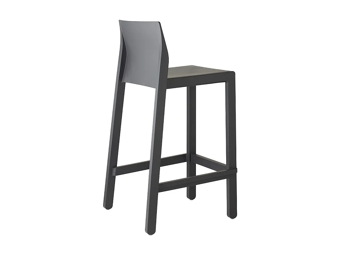 SET 4 SGABELLI KATE TECNOPOLIMERO HT 75CM MADE IN ITALY SCAB DESIGN - Antracite 81