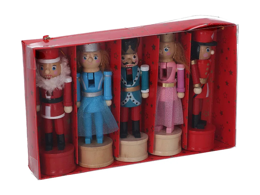 Soldatino legno confezione 5 pz 21x4h12cm