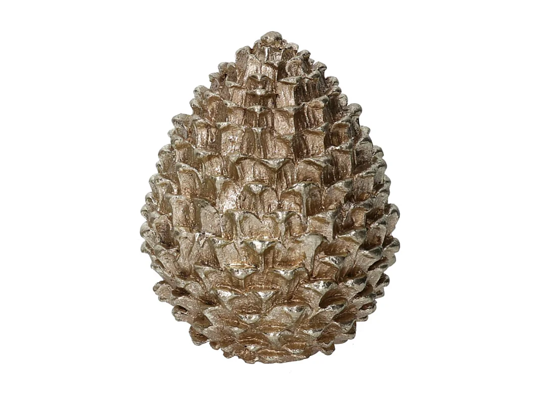 Pigna resina oro cm 13x13h16,5